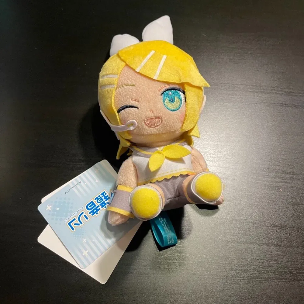 KAGAMINE RIN 6.3” Plush Hatsune Miku x Round1 Exclusive Vocaloid Collab NWT Sega